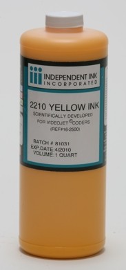 2210 Yellow Ink, replaces Videojet 16-2500