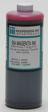 954 Magenta Ink, replaces Videojet 16-8100